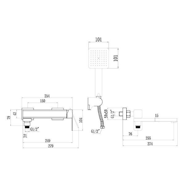 Смеситель Fmark FS8724-22Q