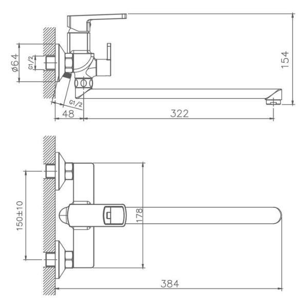 Смеситель Haiba HB22176