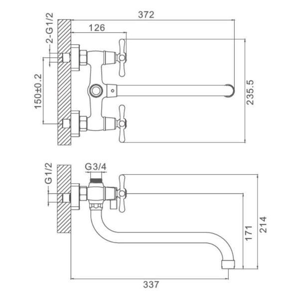 Смеситель Prohanss P10.22