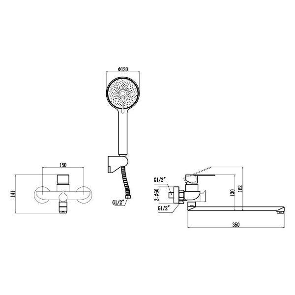 Смеситель Fmark FS8824H