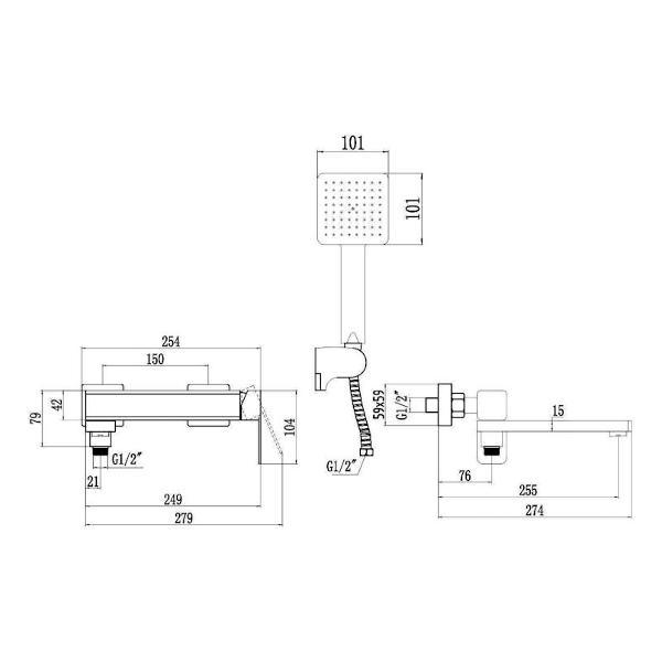 Смеситель Fmark FS8724-22HB