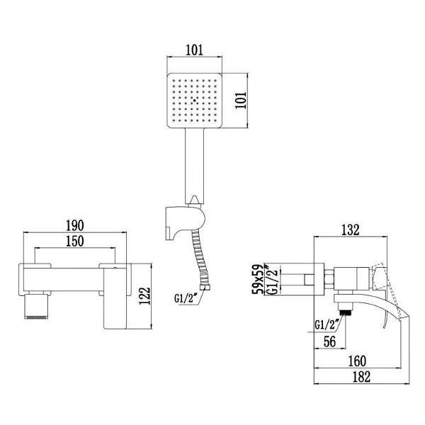 Смеситель Fmark FS8624-1C