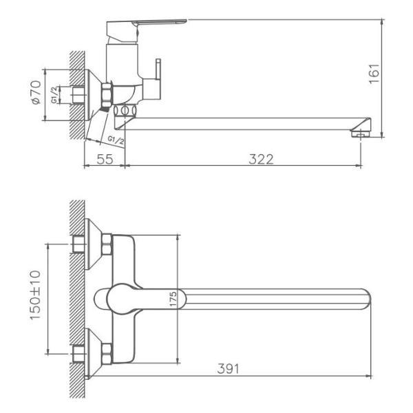 Смеситель Haiba HB22557-8