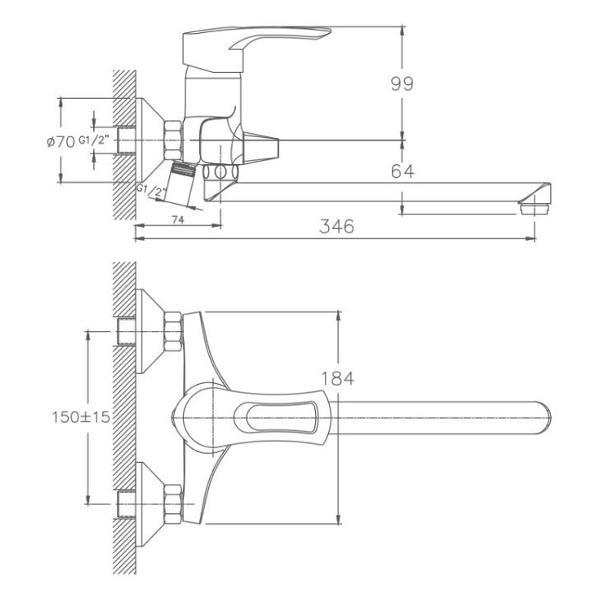 Смеситель Haiba HB2266