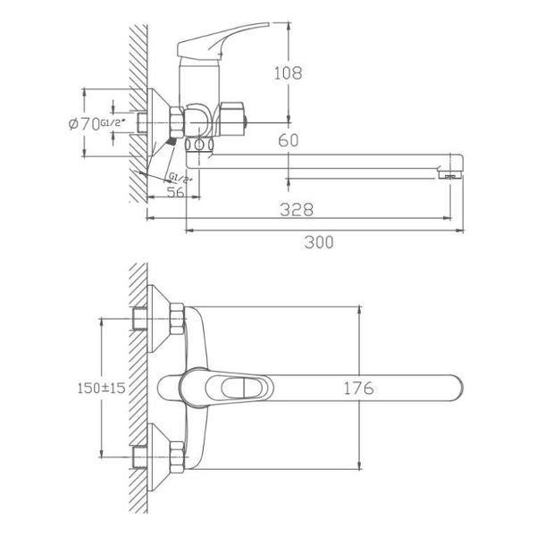 Смеситель Haiba HB2213
