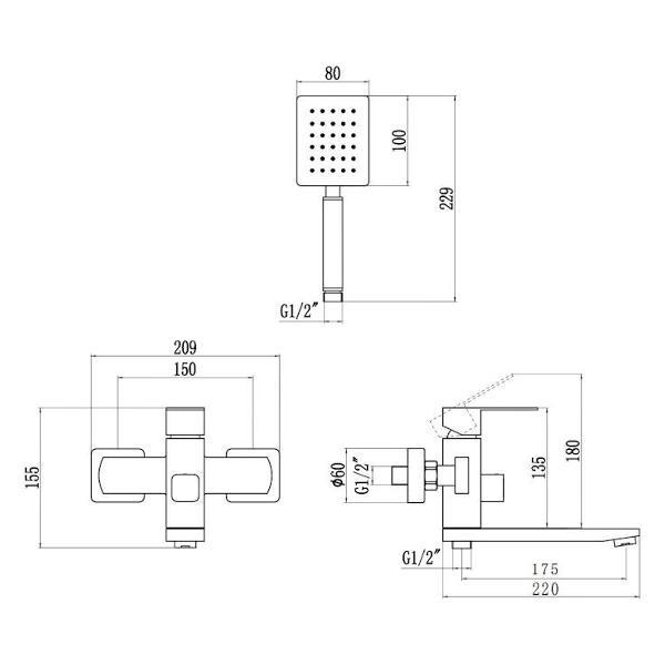 Смеситель Fmark FS8104H