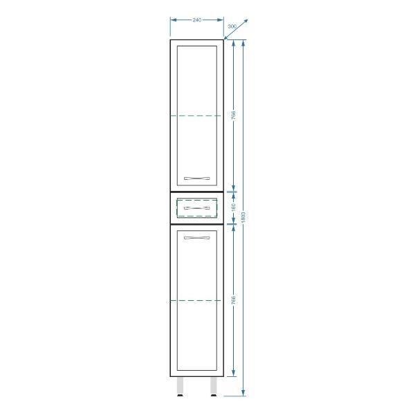Шкаф-пенал Stella Polar Концепт 24