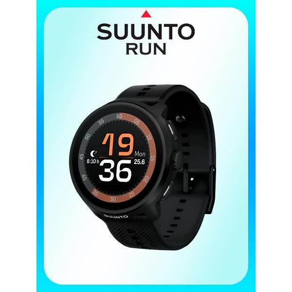 Спортивные часы Suunto Run, черные, силиконовый ремешок