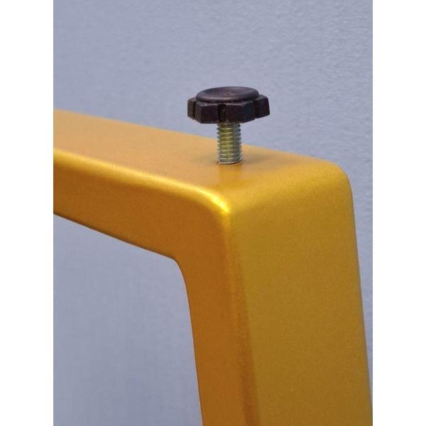 Подстолье Parallax Трапеция 800х550 40х20 золотое регулируемое