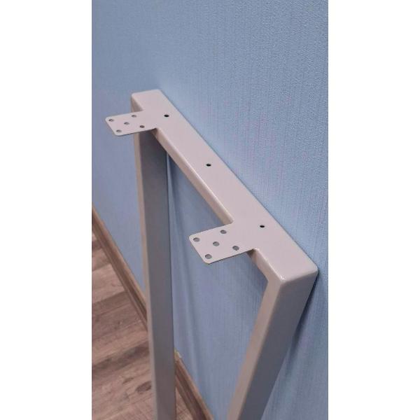 Подстолье Parallax Трапеция 890х450 40х20 серое регулируемое