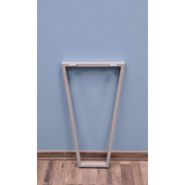 Подстолье Parallax Трапеция 890х450 40х20 серое регулируемое