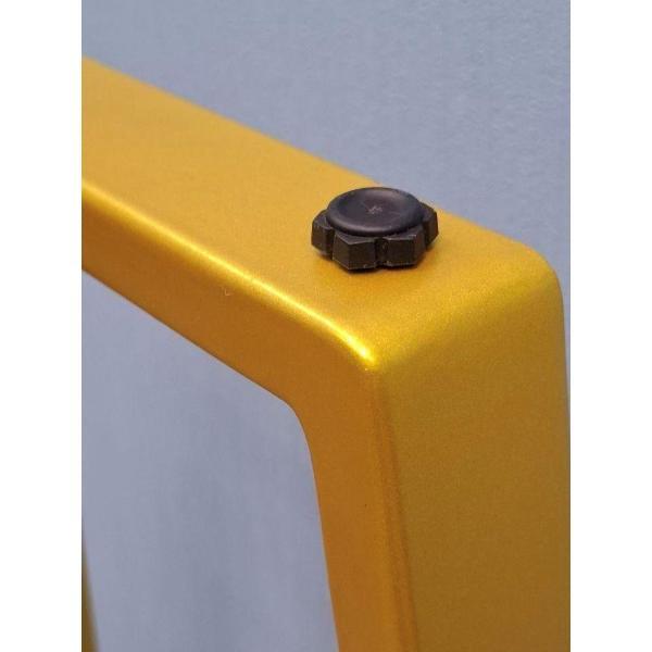 Подстолье Parallax Трапеция 890х550 40х20 золотое регулируемое