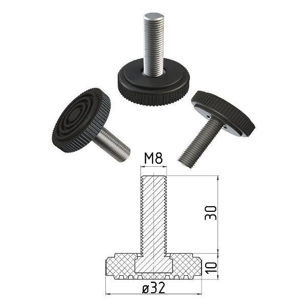 Подстолье Parallax усиленное 1050х550 50х25 белое регулируемое