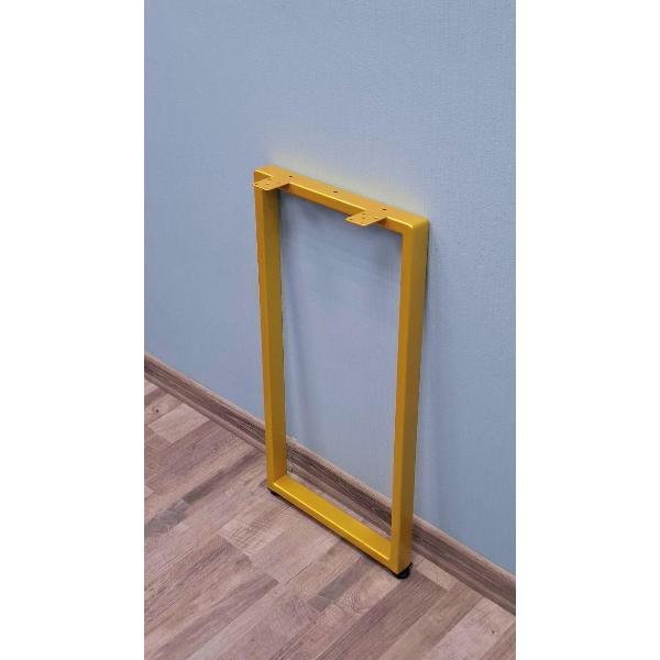 Подстолье Parallax прямоугольное 890х550 40х20 золотое регулируемое