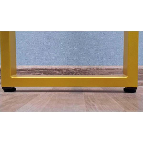 Подстолье Parallax прямоугольное 890х550 40х20 золотое регулируемое