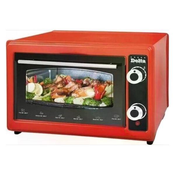 Мини-печь Delta D-0122 красный фото