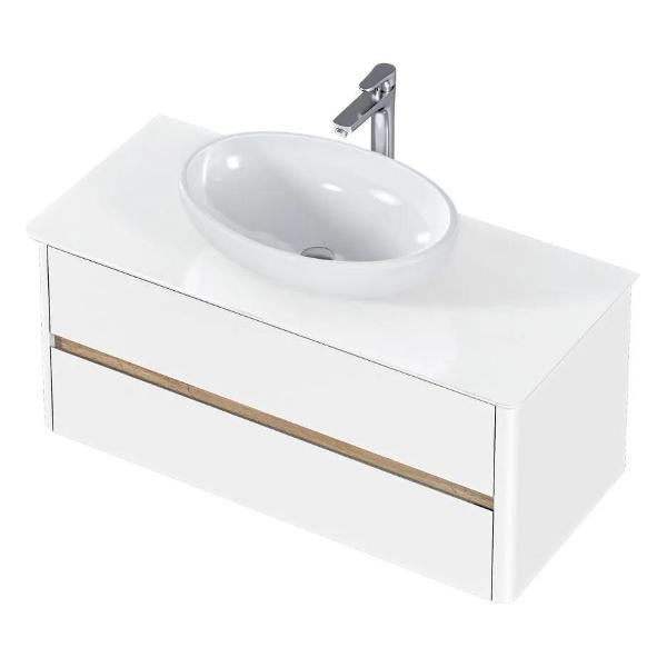 Тумба для ванной 1MARKA Подвесная под раковину 100х45 см Monro MARKA ONE, цвет Белый Ц0000036661