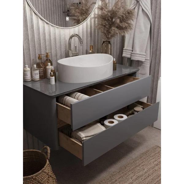 Тумба для ванной 1MARKA Подвесная под раковину 100х45 см Monro MARKA ONE, цвет Серый Ц0000036662