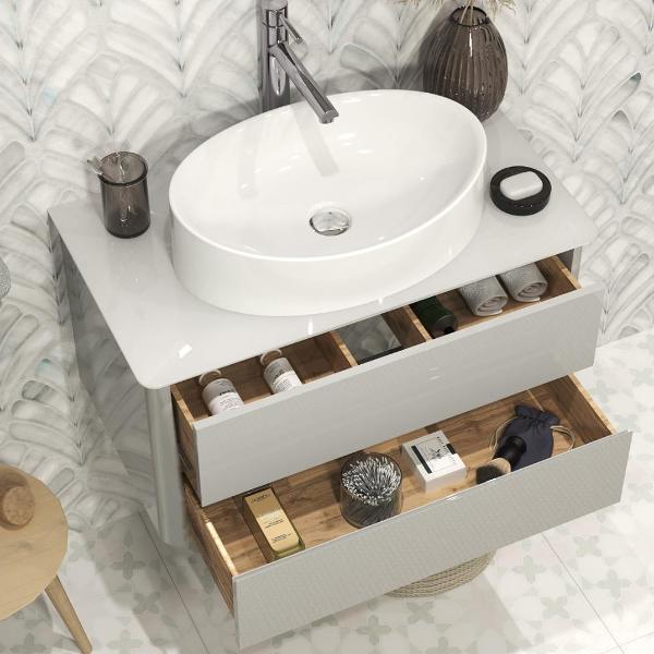 Тумба для ванной 1MARKA Подвесная под раковину 80х45 см Monro MARKA ONE,