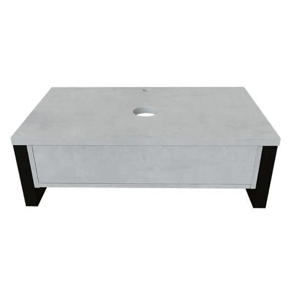 Тумба для ванной 1MARKA под раковину GRUNGE LOFT 100 см Подвесная цвет Бетон светлый У85853