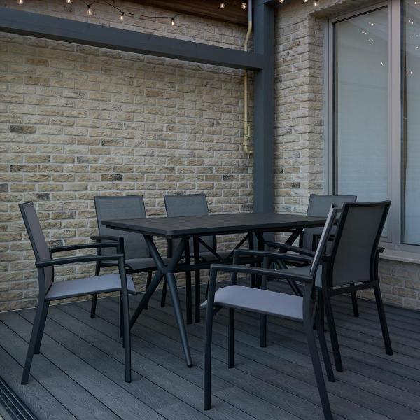 Кресло садовое KONWAY Нью-Йорк антрацит