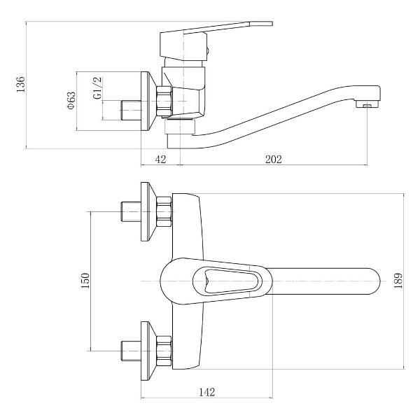 Смеситель Plstart PL4606