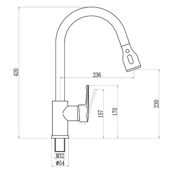 Смеситель Savol S-002801H