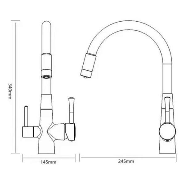 Смеситель Savol S-L1806W-02