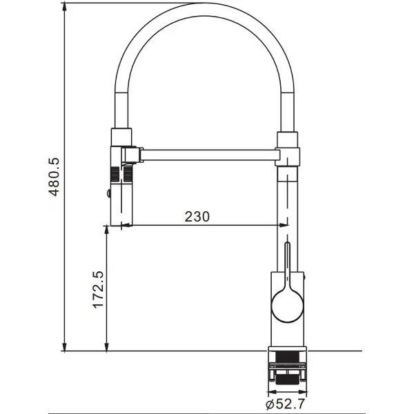 Смеситель Rose R133T