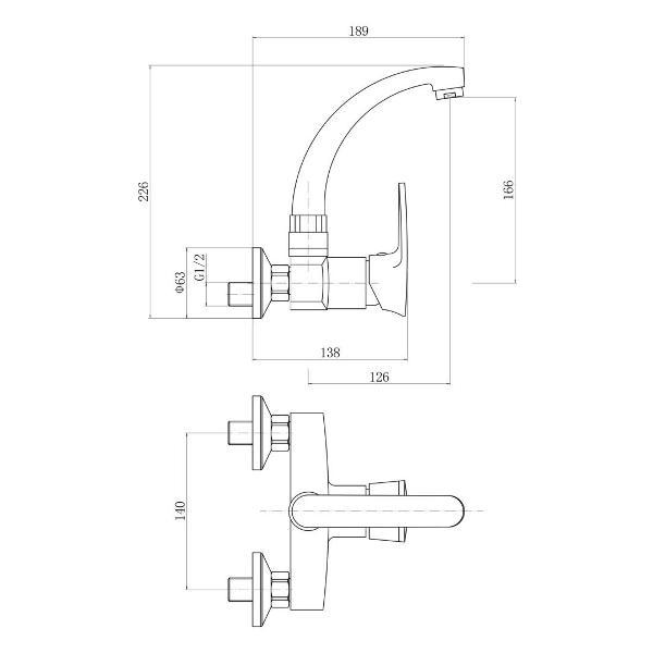 Смеситель Plstart PL4607-8