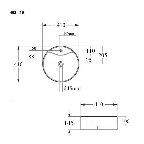 Раковина для ванной BOND S03-410