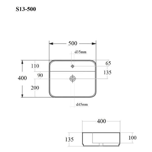 Раковина для ванной BOND S13-500