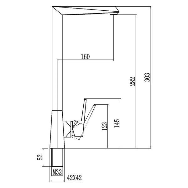 Смеситель Savol S-005512H