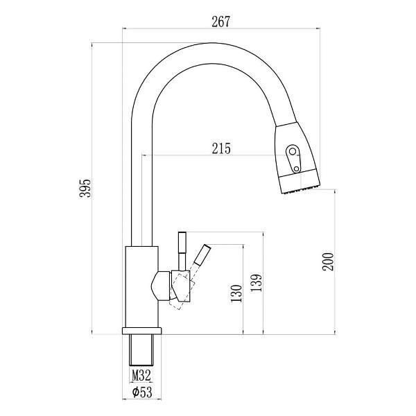 Смеситель Savol S-002806H
