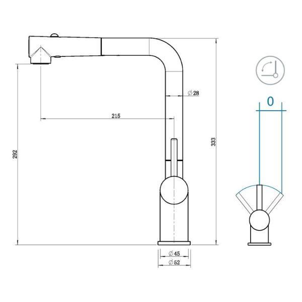 Смеситель Grandex Aqua 9020492