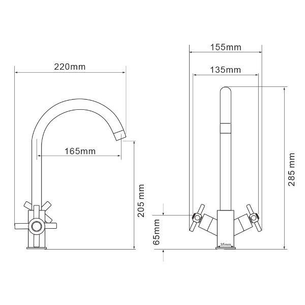 Смеситель WesnaArt KOM17-110