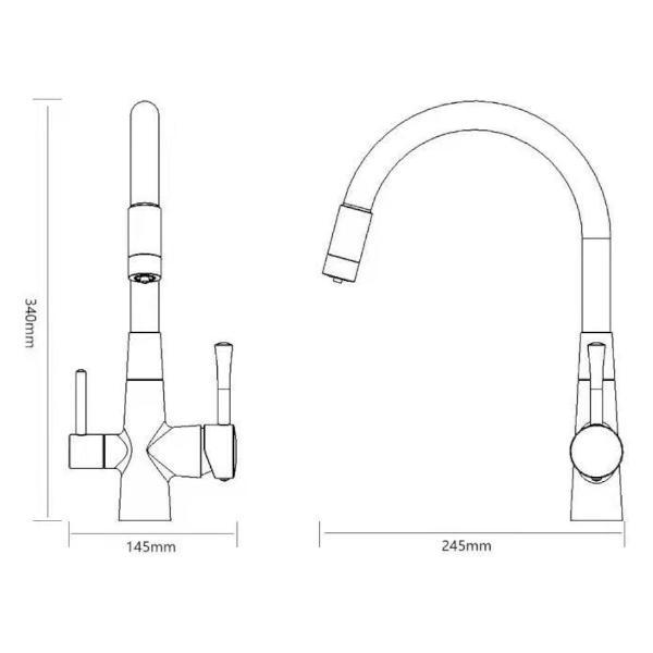 Смеситель Savol S-L1806H-02