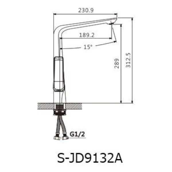 Смеситель Savol S-JD9132AW
