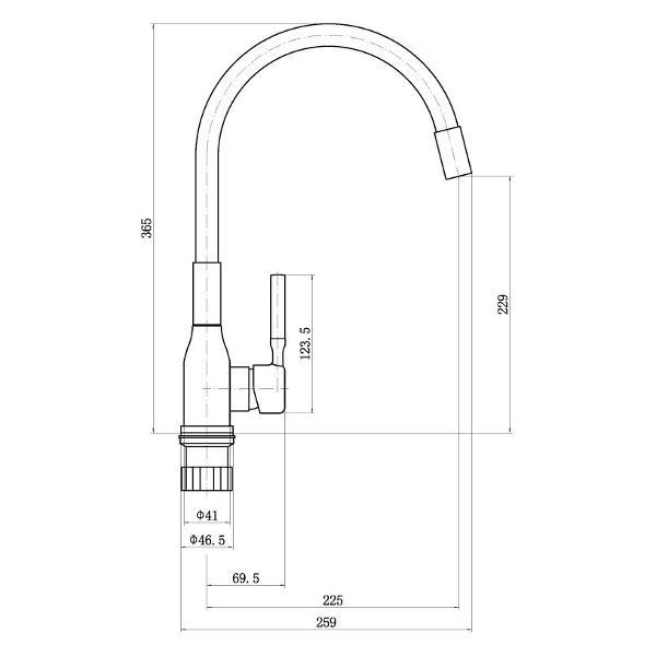 Смеситель Plstart PG54022B24