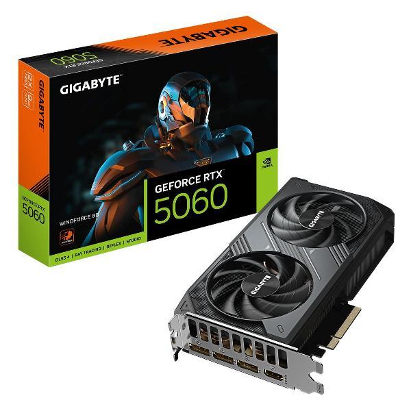 Видеокарта GIGABYTE RTX5060 WINDFORCE 8GB GDDR7