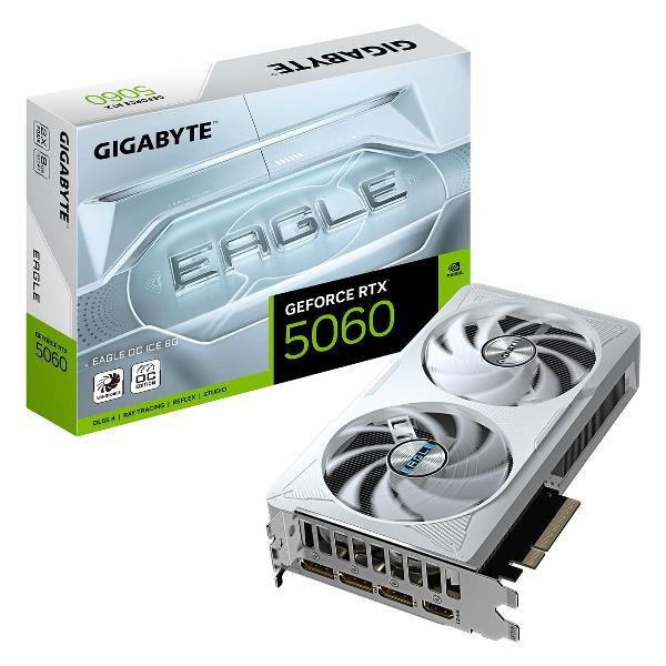 Видеокарта GIGABYTE RTX5060 EAGLE OC ICE 8GB GDDR7