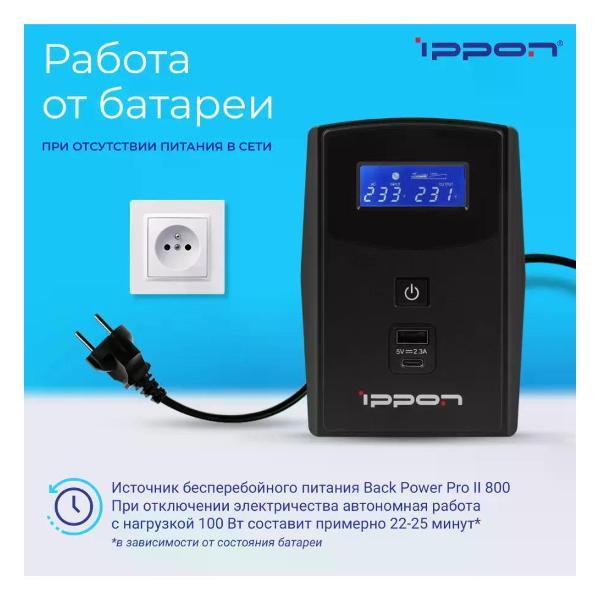 Источник бесперебойного питания Ippon 1030309 MERL-1030309