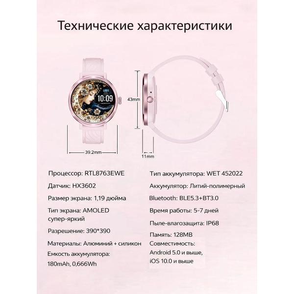 Смарт-часы CheckME Smart CMSNX27PPWB