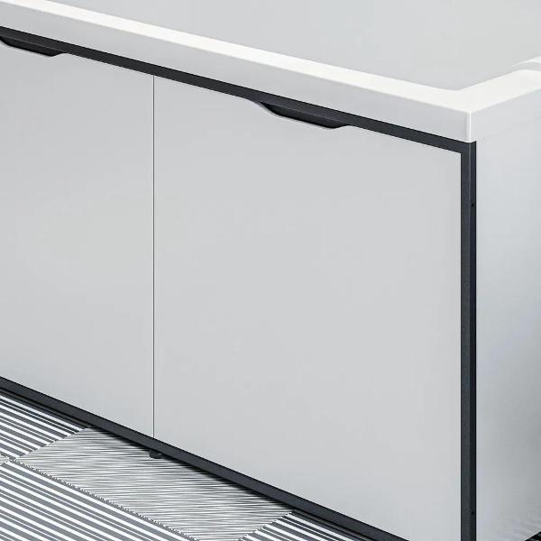 Экран под ванну 1MARKA 160 см, со съемными панелями, МДФ, цвет белый GL160IceWhite