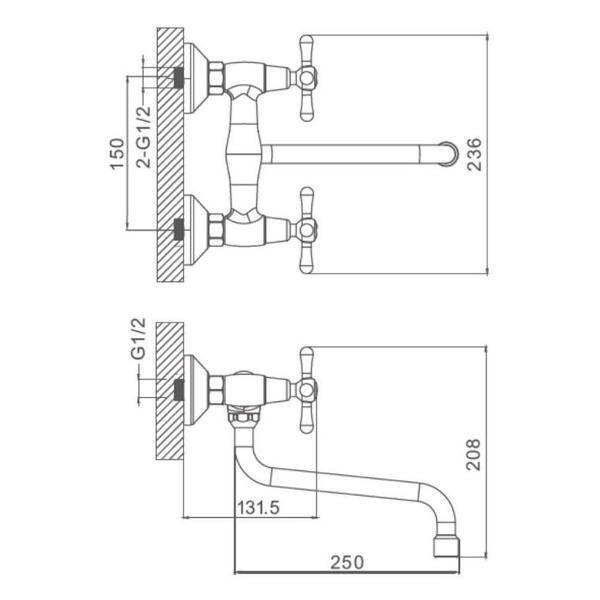 Смеситель Prohanss P10.46