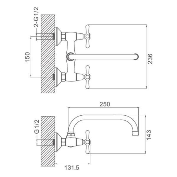 Смеситель Prohanss P10.47