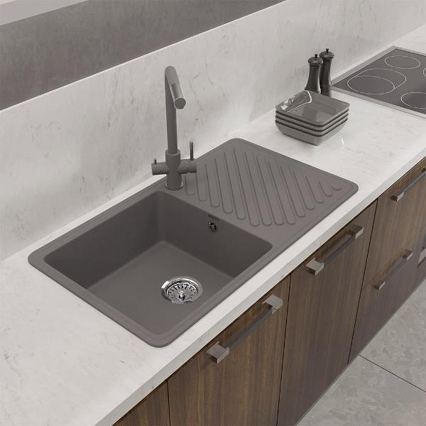 Смеситель GranFest Z-5421 темно-серый