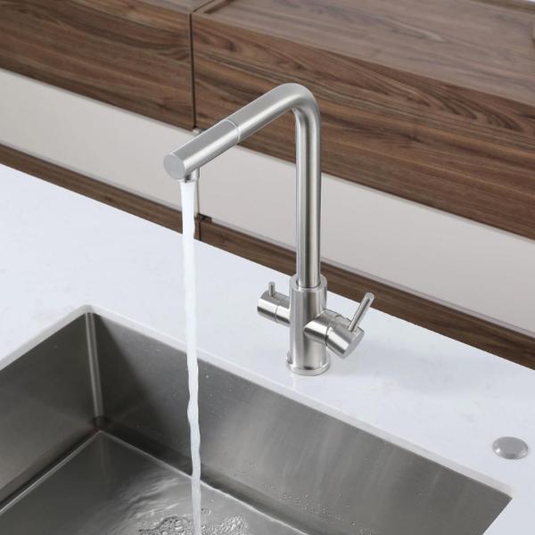 Смеситель GranFest Z-5421 нержавейка