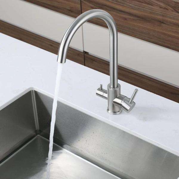 Смеситель GranFest Z-5420 нержавейка