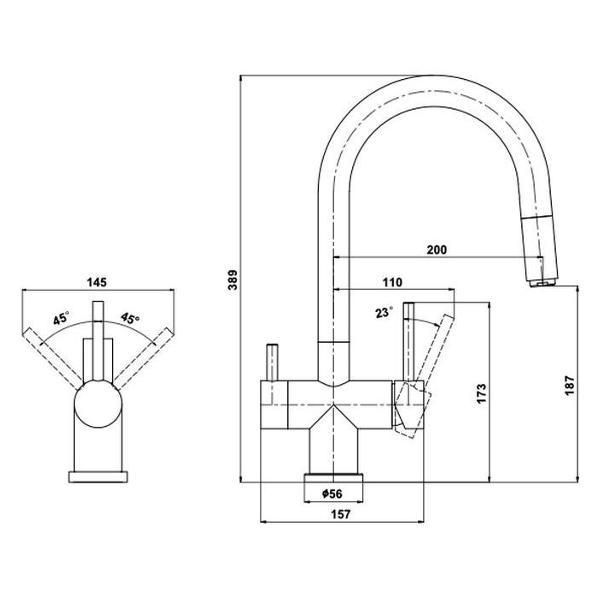 Смеситель Florentina 333.35Н.2113.900